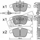 Тормозные колодки, дисковые, комплект FRI.TECH. 2 4705 24706 691.2 Audi A5 (8T3) 1 Купе 2.0 Tdi 163 л.с. 2008 – 2017