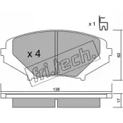 Тормозные колодки, дисковые, комплект FRI.TECH. 748.0 24 042 Mazda RX-8 (SE3P) 2 2002 – 2012 MH6HJLR