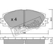 Тормозные колодки, дисковые, комплект FRI.TECH. 763.0 Toyota Auris (E150) 1 Хэтчбек 1.8 4WD (ZRE154) 136 л.с. 2009 – 2012 WGRF4K7 243 36