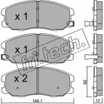 Тормозные колодки, дисковые, комплект FRI.TECH. 24511 2451 0 794.0 Opel Antara (D) 2 Кроссовер 3.0 258 л.с. 2010 – 2015