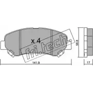 Тормозные колодки, дисковые, комплект FRI.TECH. 25202 2 4632 808.0 Nissan X-Trail (T31) 2 Кроссовер