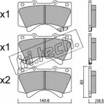 Тормозные колодки, дисковые, комплект FRI.TECH. Lexus LX (J200) 3 Внедорожник 5.7 570 (URJ201) 389 л.с. 2009 – 2024 2 4386 837.0 24394