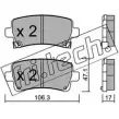 Тормозные колодки, дисковые, комплект FRI.TECH. 24422 2 4421 Opel Insignia (A) 1 Седан 2.0 CDTI 4x4 (69) 163 л.с. 2013 – 2017 861.0