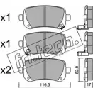 Тормозные колодки, дисковые, комплект FRI.TECH. 2482 2 Dodge Journey 1 (JC) 2009 – 2020 881.0 24823