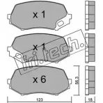 Тормозные колодки, дисковые, комплект FRI.TECH. 2374532 891.0 292 40 29241