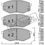 Тормозные колодки, дисковые, комплект FRI.TECH. 2374741 251 87 958.0 25188