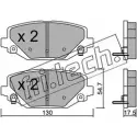 Тормозные колодки, дисковые, комплект FRI.TECH. Fiat Freemont (345) 1 Кроссовер 2.0 JTD 4x4 170 л.с. 2011 – 2025 963.0 25377 25 376