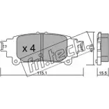 Тормозные колодки, дисковые, комплект FRI.TECH. 993.0 ZMCPTN Lexus 2552 5