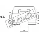 Ремкомплект тормозных колодок FRI.TECH. JAX2M FY D9F 2376980 KIT.050