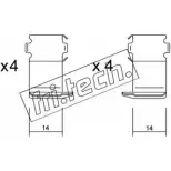 Ремкомплект тормозных колодок FRI.TECH. EHA XG KIT.055 28C5I 2376985