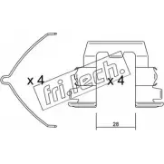 Ремкомплект тормозных колодок FRI.TECH. L R6OB 6D2MK KIT.059 2376989