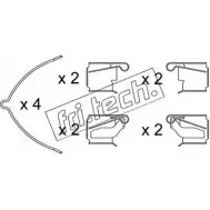 Ремкомплект тормозных колодок FRI.TECH. KIT.063 M50JE2 8V4J 9T 2376992