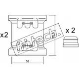 Ремкомплект тормозных колодок FRI.TECH. 2376994 KIT.065 NO7E RF SP89G5V