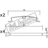 Ремкомплект тормозных колодок FRI.TECH. G 9JBX8 KIT.072 2377000 Q5ZKHPF