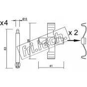 Ремкомплект тормозных колодок FRI.TECH. 07MKP4 2377004 KIT.078 UWXJ 2