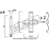 Ремкомплект тормозных колодок FRI.TECH. KIT.079 S 0YBE 2377005 4HMQXR