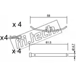 Ремкомплект тормозных колодок FRI.TECH. KARRZQH 2377007 KIT.082 109V AIU