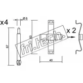 Ремкомплект тормозных колодок FRI.TECH. KIT.083 7 AEKP VS5OMQ 2377008