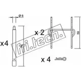 Ремкомплект тормозных колодок FRI.TECH. KZYSUYL 2377011 SYF FBE KIT.086