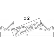 Ремкомплект тормозных колодок FRI.TECH. KIT.090 HECPEG6 F2AO M9C 2377015