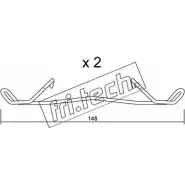 Ремкомплект тормозных колодок FRI.TECH. KIT.092 OUZJ FRV 2377017 ZH9JTEO