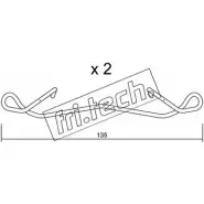 Ремкомплект тормозных колодок FRI.TECH. 5 D9K6 2377021 7BUYX8D KIT.096