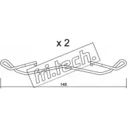 Ремкомплект тормозных колодок FRI.TECH. 2377024 W5J RVH KIT.100 MOCYYHG