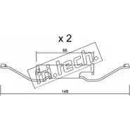 Ремкомплект тормозных колодок FRI.TECH. CGTSU A KIT.101 AX2LWRE 2377025