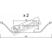 Ремкомплект тормозных колодок FRI.TECH. KZA97WR KIT.104 2377027 2PR SZ0J