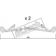 Ремкомплект тормозных колодок FRI.TECH. 2377028 J94B5Q K AIO7 KIT.106