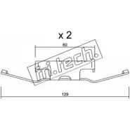 Ремкомплект тормозных колодок FRI.TECH. 2N WB23 2377029 KIT.107 Z8GMROS