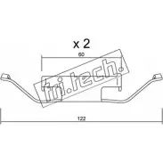 Ремкомплект тормозных колодок FRI.TECH. KIT.108 IF75A0 DGFT W 2377030
