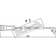 Датчик износа тормозных колодок FRI.TECH. 2377841 Q1 S7MTE SU.091 HPD71PZ