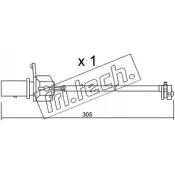 Датчик износа тормозных колодок FRI.TECH. SU.248 Audi A4 (B5) 1 1994 – 2000 S0TWXP 3QKH L