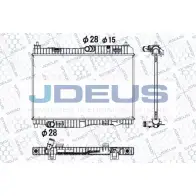 Радиатор охлаждения двигателя JDEUS 8MA8H NXWKN D 012M36 Ford Fiesta 6 (CB1, CCN) Хэтчбек 1.4 TDCi 70 л.с. 2010 – 2025