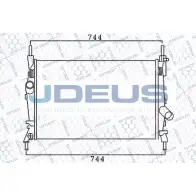 Радиатор охлаждения двигателя JDEUS D 5IZLC1 Ford Transit 6 (FD) Автобус 2.0 DI (FE. FF. FG) 100 л.с. 2000 – 2006 012M37 J2P5AU