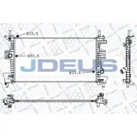 Радиатор охлаждения двигателя JDEUS Ford C-Max 2 (CB7, CEU) Минивэн 1.6 Duratec Ti 105 л.с. 2010 – 2025 B HQL5UT UGU8THW 012M38