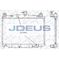 Радиатор охлаждения двигателя JDEUS Mazda 2 (DE) 3 Хэтчбек 1.5 MZR 102 л.с. 2011 – 2015 016M32 H11J9O X8 TMB24