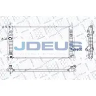 Радиатор охлаждения двигателя JDEUS S OWNA 016M35 C22SFT8 Mazda 3 (BL) 2 2008 – 2013