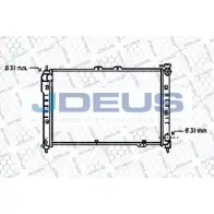 Радиатор охлаждения двигателя JDEUS 016N16 25W PB 2378149 EQVV6