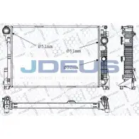 Радиатор охлаждения двигателя JDEUS Mercedes C-Class (S204) 3 Универсал 3.0 C 350 CDI 4 matic (2092) 231 л.с. 2009 – 2014 017M52 46BB3NI 44XE QI