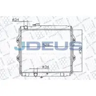 Радиатор охлаждения двигателя JDEUS TQHWT2 2378323 SCI 2WF0 028M28