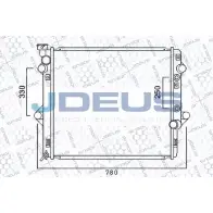 Радиатор охлаждения двигателя JDEUS 2378332 PH1XI8 P8S 38IM 028M46