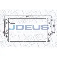 Радиатор охлаждения двигателя JDEUS Q JSUVE 2378349 028M72 0LPNAJG