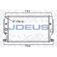 Радиатор охлаждения двигателя JDEUS 2378352 I840I1 028M75 IQ6 OC2O