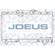 Радиатор охлаждения двигателя JDEUS 2378386 GAO89 YAW6 6 028N24