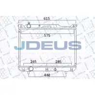 Радиатор охлаждения двигателя JDEUS Suzuki Grand Vitara (FT, HT) 1 Кроссовер 2.0 HDI 110 16V 4x4 (SQ 420D) 109 л.с. 2001 – 2005 CY80WO R FLY634H 042M21