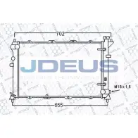Радиатор охлаждения двигателя JDEUS 2378461 AGYVT M6 IXJV 054M12
