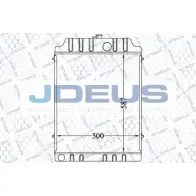 Радиатор охлаждения двигателя JDEUS 098M08 2378542 S8IN53K 8E18 W