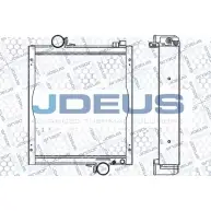 Радиатор охлаждения двигателя JDEUS 2378545 6F 37PBR O3RK3DJ 099M03